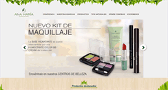 Desktop Screenshot of cosmeticosanamaria.com